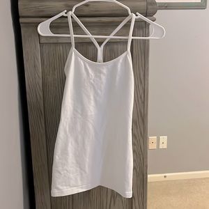 Size 4 white Lulu Lemon work out tank